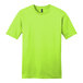 A lime green District unisex short sleeve T-shirt.