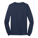 A navy Port & Company long sleeve T-shirt.