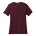 A Port & Company maroon short sleeve t-shirt.