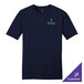 A District New Navy short sleeve t-shirt with a logo on it.