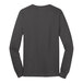 A long sleeved charcoal Port & Company T-shirt with a white background.