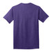 A medium Port & Company heather purple t-shirt.