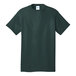 A dark green Port & Company T-shirt.