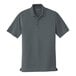 A Port Authority graphite short sleeve polo shirt.