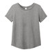 An AllMade women's grey short sleeve t-shirt with a scoop neck.