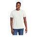 A man wearing a white District® short sleeve T-shirt.