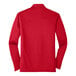 A red Port Authority long sleeve polo shirt.