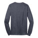 A medium heather navy long sleeve shirt.