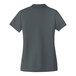 A Port Authority women's graphite short sleeve polo shirt.