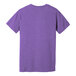 A customizable extra large Bella + Canvas purple t-shirt with a white logo.