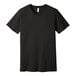 A black Bella + Canvas customizable t-shirt.