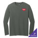 A District Deepest Gray long sleeve t-shirt with a logo on it.