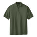 A Port Authority Clover Green Silk Touch Pique Polo Shirt.