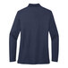 A navy Port Authority long sleeve polo shirt for women.