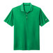 A lucid green Nike Dri-Fit polo shirt with a white Nike logo on the sleeve.