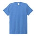 An azure blue AllMade customizable tri-blend t-shirt.