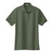 A Port Authority clover green short sleeve polo shirt.