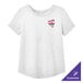 A white AllMade short sleeve t-shirt with a logo on it.