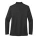 A black Port Authority women's long sleeve polo shirt.