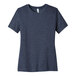 A Bella + Canvas women's navy blue t-shirt.