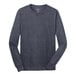 A Port & Company heather navy long sleeve shirt.