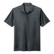 An anthracite Nike polo shirt with a logo.