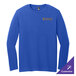 A deep royal blue District long sleeve t-shirt.
