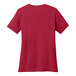 A red Port & Company women's short sleeve t-shirt.