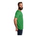 A man with a beard wearing an enviro green AllMade short sleeve t-shirt.