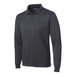 A Sport-Tek unisex long sleeve iron gray polo shirt.