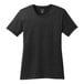 A jet black Port & Company short sleeve t-shirt for women.