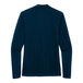 A back view of a navy Nike long sleeve polo shirt.