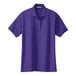 A purple Port Authority polo shirt.