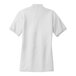A white Port Authority short sleeve polo shirt.