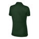 A back view of a Sport-Tek women's forest green short sleeve polo shirt.