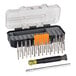 A Klein Tools screwdriver set in a case.
