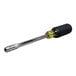 A close-up of a Klein Tools 2-in-1 Hex Head Slide Drive Nut Driver with a black and yellow handle.