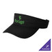 A black Port & Company visor with green text that says forge on it.