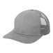 A Port Authority Gusty Grey trucker cap with mesh back.