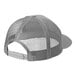 A Port Authority Gusty Grey trucker cap with a mesh back and white circles.