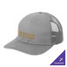 A Port Authority Gusty Grey trucker cap with mesh back.