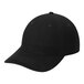 A black Port & Company 6-panel dad cap.
