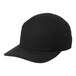 A black Port Authority 7-panel cap with a white logo.