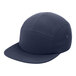 A navy blue Port Authority camper cap with a white background.