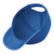 A blue Port Authority 6-panel baseball cap with a black brim.