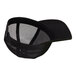 A black Sport-Tek trucker cap with a mesh back.
