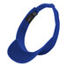 A blue Visor Sport-Tek with a black label.