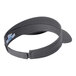 A Port & Company charcoal visor with a blue band.
