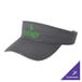 A charcoal visor with green text that says "Port & Company"