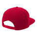 A deep red 6-panel baseball cap with a white logo.